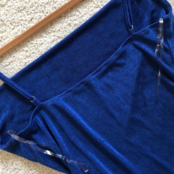 Fashion Nova High Waist Cheeky Cami Bodysuit in Royal Blue - Picture 10 of 12